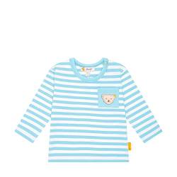 Steiff Baby - Jungen T-shirt Langarm T Shirt, Blue Topaz, 86 EU von Steiff