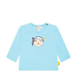 Steiff Baby - Jungen T-shirt Langarm T Shirt, Blue Topaz, 86 EU von Steiff
