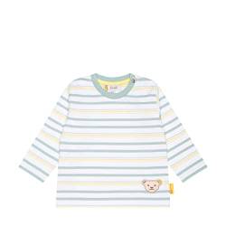 Steiff Baby - Jungen T-shirt Langarm T Shirt, Bright White, 80 EU von Steiff