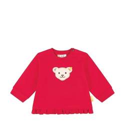 Steiff Baby-Mädchen Langarm Sweatshirt, Ribbon RED, 74 von Steiff
