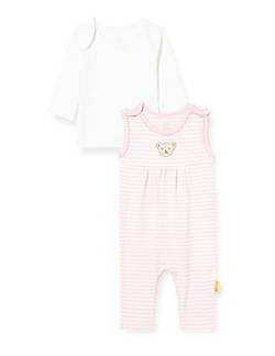 Steiff Baby-Mädchen Set Strampler + T-Shirt Langarm, PINK Lady, 62 von Steiff