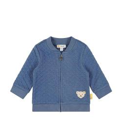 Steiff Baby - Mädchen Sweatjacke ohne Kapuze, Butterfly, BIJOU BLUE, 62 von Steiff