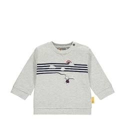 Steiff Baby-Mädchen Sweatshirt ohne Kapuze mit Graffic T-Shirt, Soft Grey Melange, 56 von Steiff