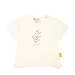 Steiff Baby - Mädchen T-shirt Kurzarm T Shirt, Cloud Dancer, 62 EU von Steiff