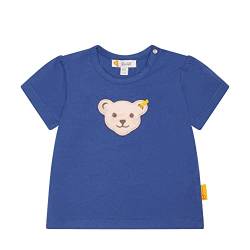 Steiff Baby - Mädchen T-shirt Kurzarm T Shirt, True Navy, 68 EU von Steiff