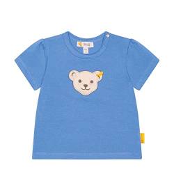 Steiff Baby - Mädchen T-shirt Kurzarm T Shirt, Ultramarine, 80 EU von Steiff