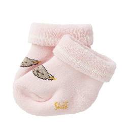 Steiff Baby Mädchen Vollfrottee Socken mit Teddy 17113 (50/56, Rosa) von Steiff