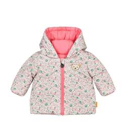 Steiff Baby-Mädchen Wendejacke mit Kapuze Jacke, Strawberry PINK, 062 von Steiff