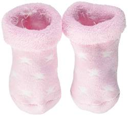 Steiff Baby-Unisex mit süßer Teddybärapplikation Socken GOTS, Rosa (Barely Pink 2560), 014 von Steiff