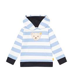 Steiff Boy's Kapuze Teddykopf mit Squeezer Sweatshirt, Della Robbia Blue, 122 von Steiff