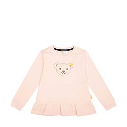 Steiff Girl's Kapuze Teddykopf mit Squeezer Sweatshirt, Peachy KEEN, 92 von Steiff