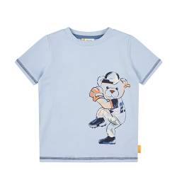 Steiff Jungen T-Shirt Kurzarm, Brunnera Blue, 122 cm von Steiff