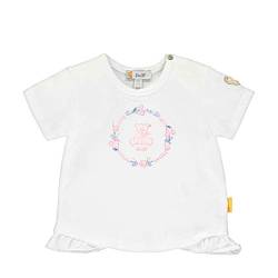 Steiff Mädchen T-Shirt, Weiß (Bright White 1000), 74 (Herstellergröße: 074) von Steiff