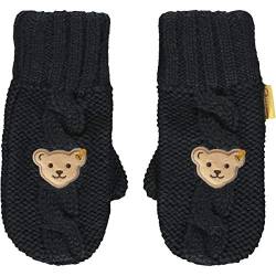 Steiff Mädchen mit süßer Teddybärapplikation Handschuhe, Navy, 040 von Steiff