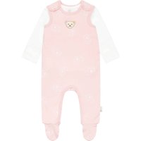 Steiff Stramplerset, 2-teilig, Bären-Patch, für Babys und Kleinkinder, rosa, 62 von Steiff