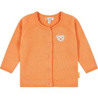 Steiff Strickjacke, Baumwolle, Knopfleiste, für Babys und Kleinkinder, orange, 74 von Steiff