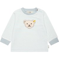 Steiff Sweatshirt, Patch, Druckknopfleiste, für Babys und Kleinkinder, blau, 56 von Steiff
