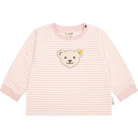 Steiff Sweatshirt, Patch, Druckknopfleiste, für Babys und Kleinkinder, pink, 62 von Steiff