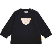 Steiff Sweatshirt, Teddy-Patch, für Babys und Kleinkinder, blau, 86 von Steiff