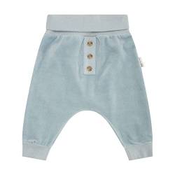 Steiff Unisex Baby Basic Jogginghose mit Beinbündchen Lässige Hose, Celestial Blue, 74 von Steiff