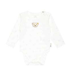 Steiff Unisex Baby Body Schulterverschlusss Langarm Unterwäsche, Cloud Dancer, 62 von Steiff