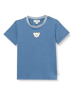 Steiff Unisex Baby GOTS T-Shirt, Coronet Blue, 068 von Steiff