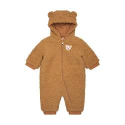 Steiff Unisex Baby Overall Einteiler Fleece, Tobacco Brown, 80 von Steiff