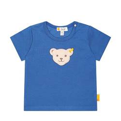 Steiff Unisex Baby T-shirt Kurzarm T Shirt, Bright Cobalt, 74 EU von Steiff