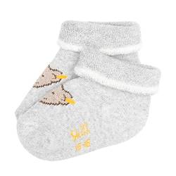 Steiff Unisex Baby korte sokker Socken GOTS, SOFT GREY MELANGE, 14 EU von Steiff