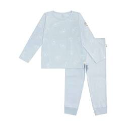 Steiff Unisex Schlafanzug 2tlg. lang Pyjamaset, Celestial Blue, 104 von Steiff