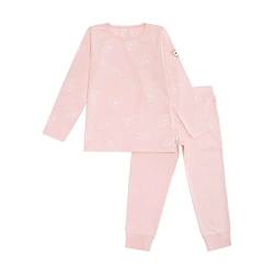 Steiff Unisex Schlafanzug 2tlg. lang Pyjamaset, Silver PINK, 116 von Steiff