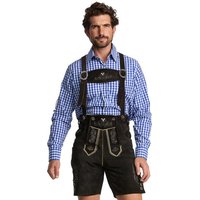 Steigenhöfer Manufaktur Trachtenlederhose Oktoberfest kurz mit Trägern von Steigenhöfer Manufaktur