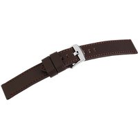 Steinmeister Uhrenarmband LB0039 Echtleder Uhrenarmband dunkelbraun 18 - 24 mm, Herren ErsatzArmband von Steinmeister