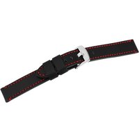 Steinmeister Uhrenarmband LB0039 Echtleder Uhrenarmband schwarz 18 - 24 mm, Herren ErsatzArmband von Steinmeister