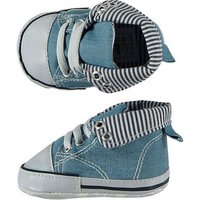 Steinnacher Bärbel Baby Sneaker für Jungen hellblau Streifen Babystiefel von Steinnacher Bärbel