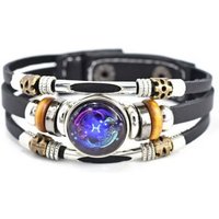 Stelby Armband mit Gravur Armband Sternzeichen Fisch mit 3D Gravur im Glas von Stelby