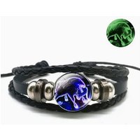 Stelby Armband mit Gravur Sternzeichen Stier mit 3D Gravur im Glas von Stelby