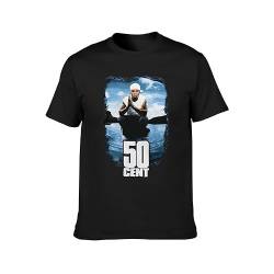 50 Cent Rap Hip Hop G Unit Men's T-Shirt Unisex Black Cotton Print Tee Shirts XL von Stellen