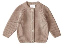 Stellou & friends Cardigan-Strickjacke für Mädchen und Jungen | Hochwertige Baby-Kleidung aus 100% Baumwolle | Gr. 86/92 - Biscuit von Stellou & friends