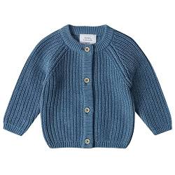 Stellou & friends Cardigan-Strickjacke für Mädchen und Jungen | Hochwertige Baby-Kleidung aus 100% Baumwolle | Gr. 86/92 - Ozeanblau von Stellou & friends
