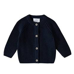 Stellou & friends Cardigan-Strickjacke für Mädchen und Jungen | Hochwertige Baby-Kleidung aus 100% Baumwolle | Gr. 98/104 - Navy von Stellou & friends