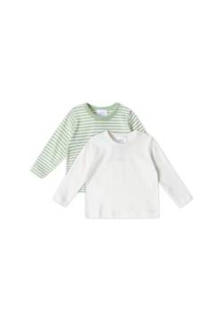 Stellou & friends Langarmshirt 2er Set Unisex I Hochwertige Baby-Kleidung aus 100% Bio Baumwolle I Gr. 62-68 - Mint von Stellou & friends