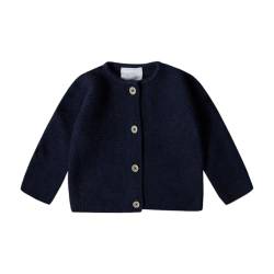 Stellou & friends Strickjacke-Cardigan für Mädchen und Jungen | Hochwertige Baby-Kleidung aus 100% Baumwolle I Gr. 74/80- Dunkelblau von Stellou & friends