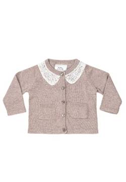 Stellou & friends Strickjacke -Cardigan für Mädchen und Jungen | Hochwertige Baby-Kleidung aus 100% Baumwolle - II V | Gr. 74/80 - Beige von Stellou & friends