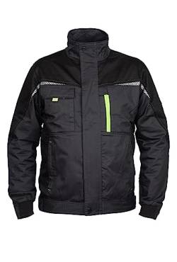 Prisma Arbeitsjacke Herren Multifunktionale Arbeitsjacke Männer Bundjacke - reflektierende Streifen - enge Passform - Grau mit Elasthan EU44 von Stenso