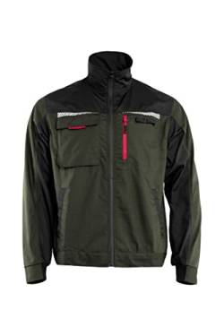 Prisma Arbeitsjacke Herren Multifunktionale Arbeitsjacke Männer Bundjacke - reflektierende Streifen - enge Passform - Ripstop: Olivgrün 48 von Stenso