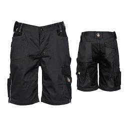 Prisma Arbeitsshorts - Kurze Arbeitshose Herren - Herren Cargohose Kurz - Arbeitshosen Männer Kurz Stretch Grau mit Elasthan EU48 von Stenso