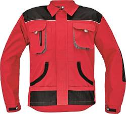 Stenso Des-Emerton Arbeitsjacken Herren Multifunktionale Arbeitsjacke Männer Bundjacke mit verstärkte Ellbogen - Rot - 62 von Stenso