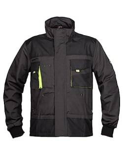 Stenso Emerton Arbeitsjacke Herren Multifunktionale Arbeitsjacke Männer Bundjacke - strapazierfähig - Grau/Schwarz/Grün 50 von Stenso