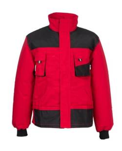 Stenso Emerton Arbeitsjacke Herren Multifunktionale Arbeitsjacke Männer Bundjacke - strapazierfähig - Rot/Schwarz 48 von Stenso